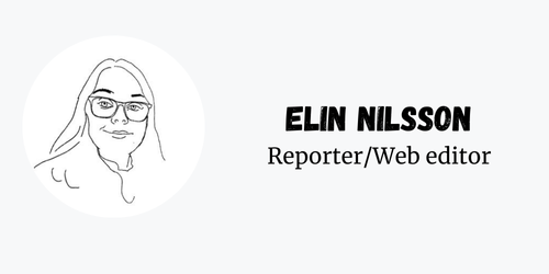 A sketched picture of Elin Nilsson from MIJ Times. 