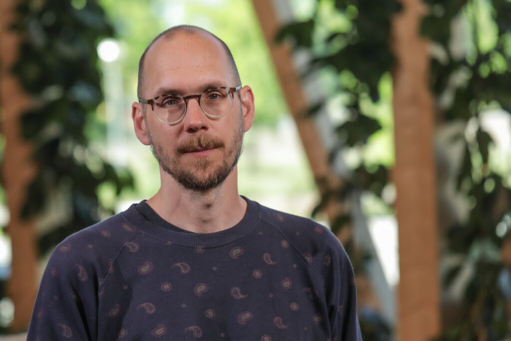 Picture of Gustav Strandberg, climate scientist at Rossby Centre, SMHI.